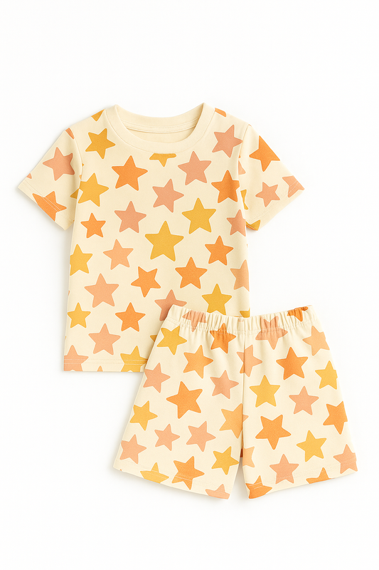 Cute Multicolor Star Printed Cordset For Boys