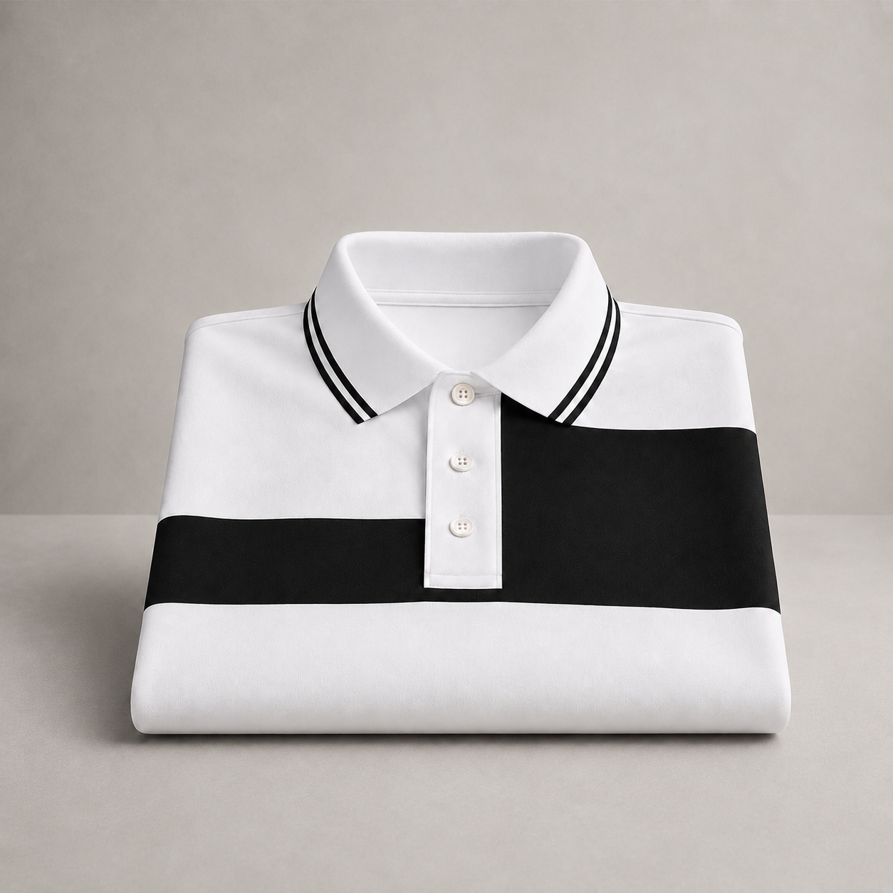 Horcun Men's White Color Block Polo T-Shirt | Premium Casual Polo