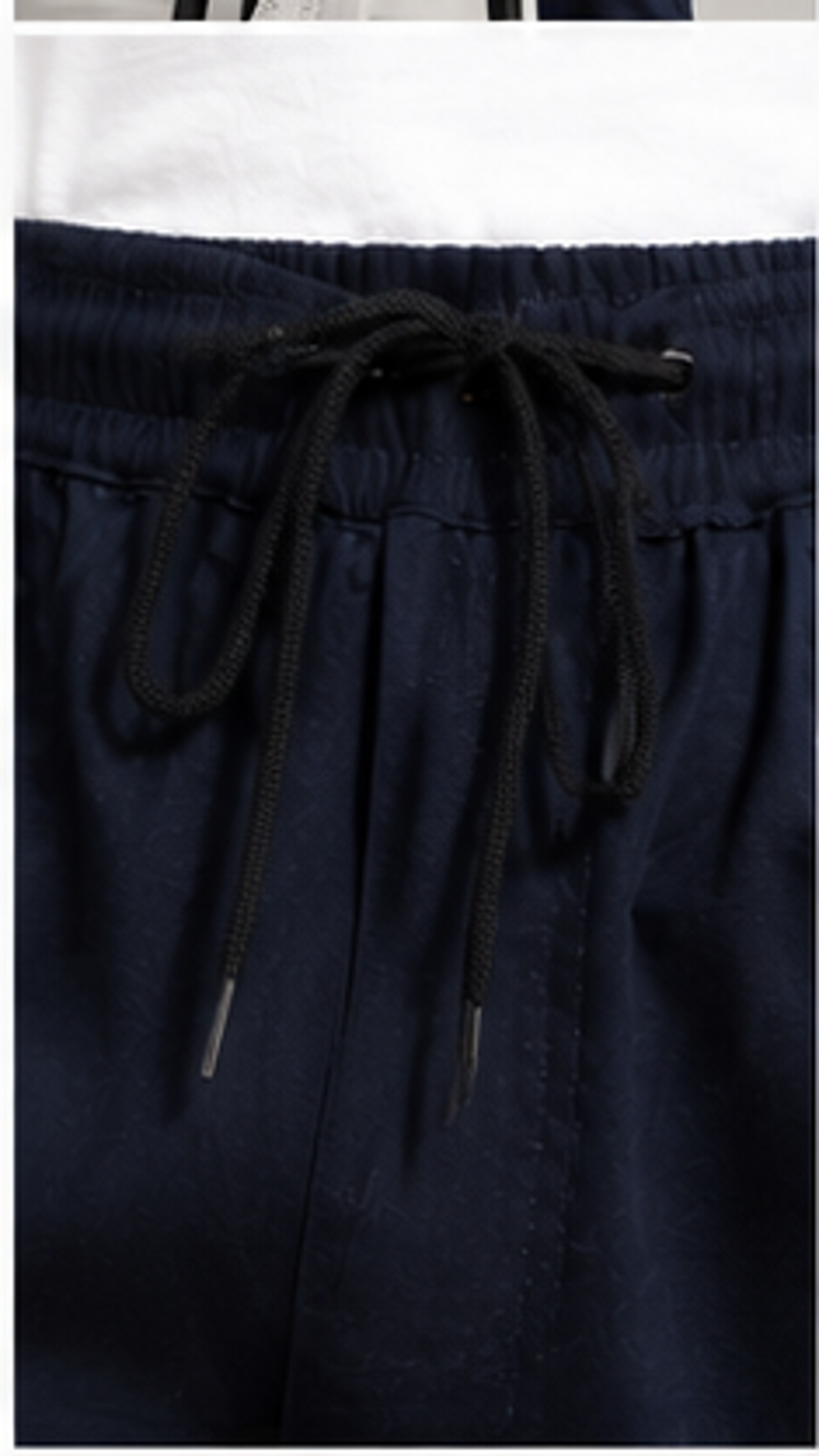 Navy Blue Cargo Joggers for Men – Slim Fit Multi-Pocket Printed Casual Streetwear Pants