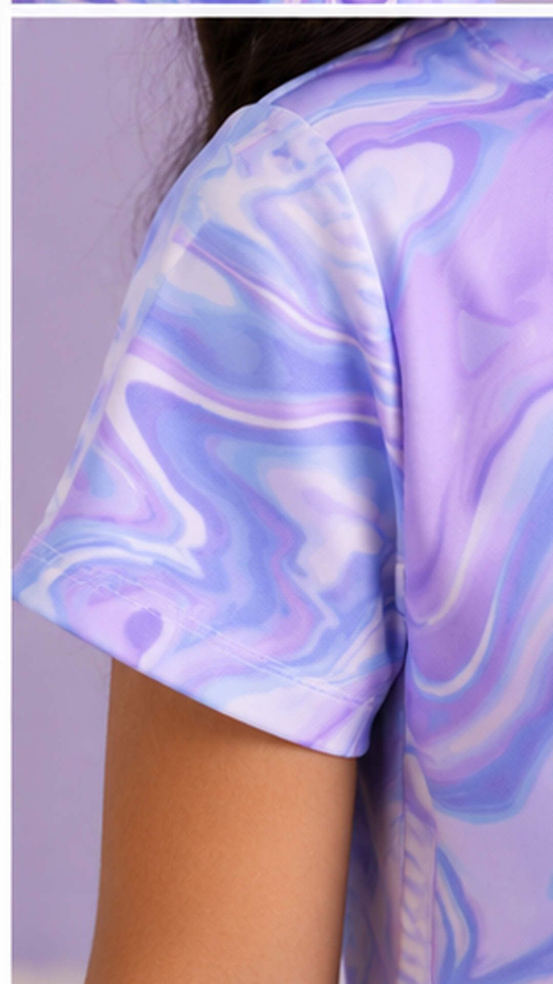 Girls Lilac Marble Co-Ord Set | Kids Crop Top & Flared Pants Outfit | Trendy Casual Wear for Girls