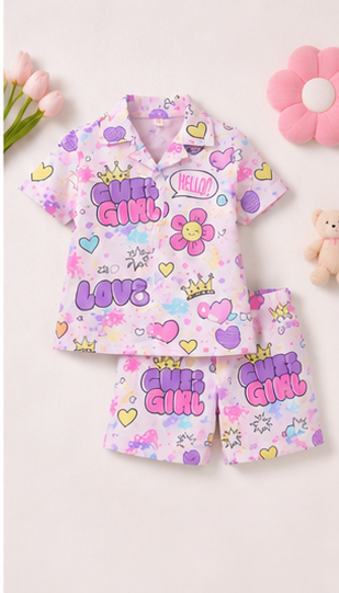 Cute Girl Pajama Set