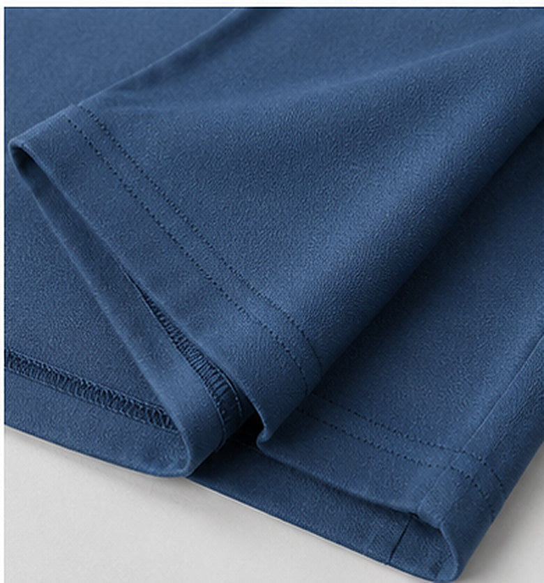 Horcun Men's Steel Blue Contrast Collar Polo T-Shirt | Premium Polo