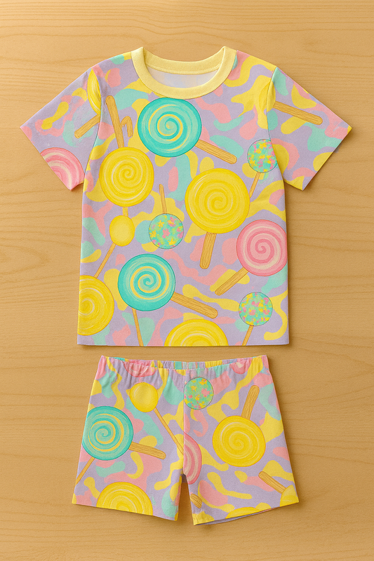 Bright Lollipop Printed Cordset For Boys