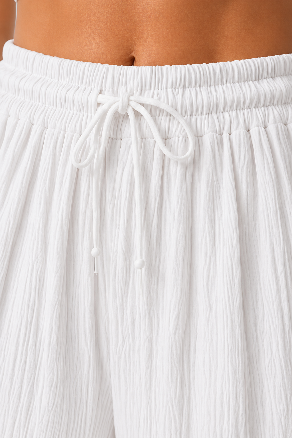 White Wide Leg Lounge Pants  | Casual Summer Outfit for Women