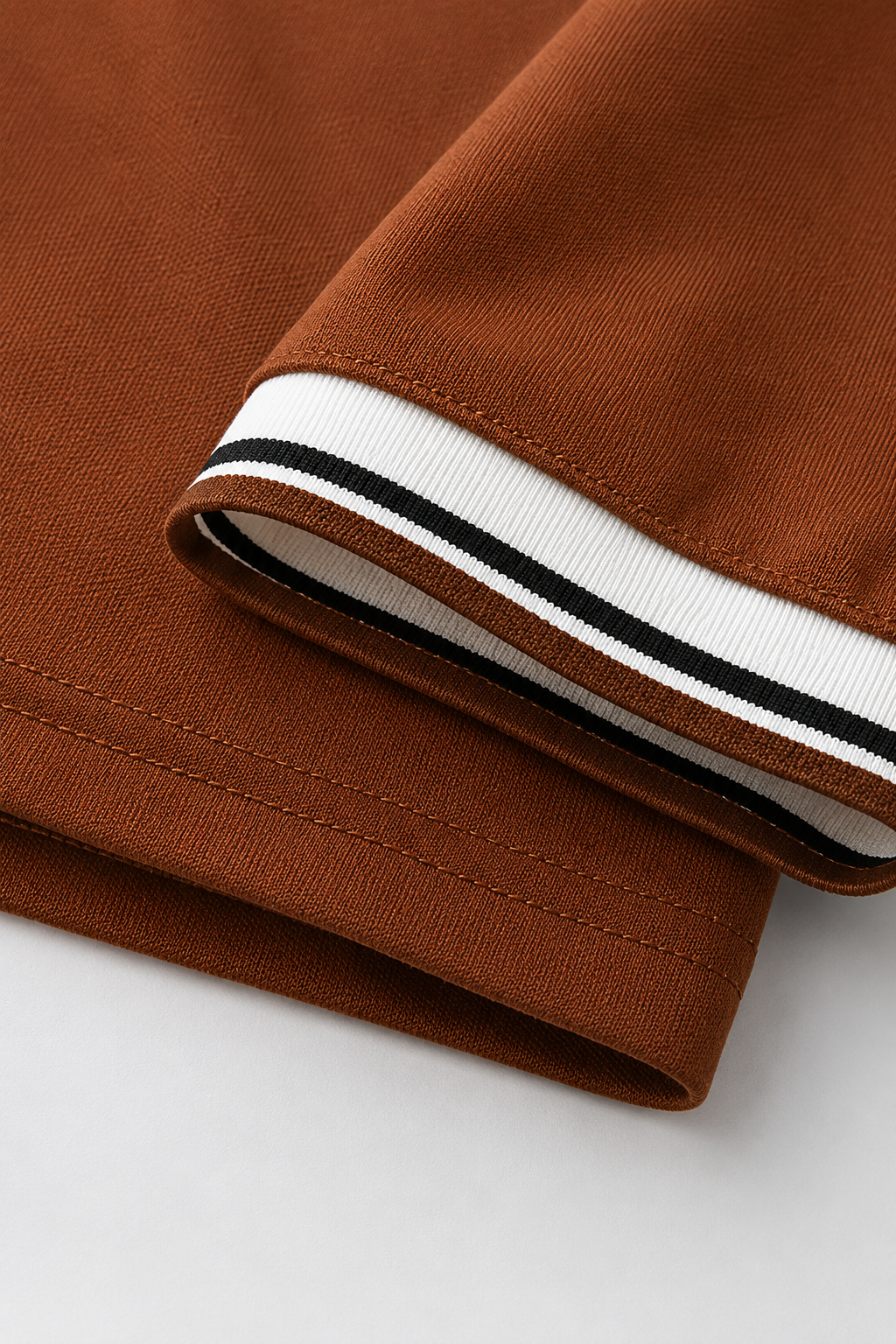 Horcun Men’s Rust Brown Contrast Collar Polo T-Shirt | Premium Polo