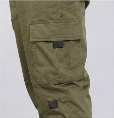Olive Green Printed Cargo Joggers for Men – Slim Fit Multi-Pocket Casual Streetwear Pants
