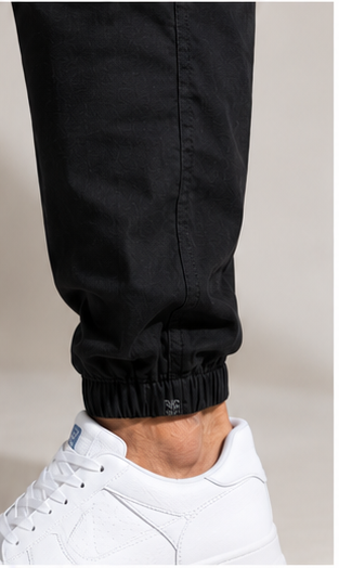 Black Cargo Joggers for Men – Stylish Slim Fit Stretchable Casual Pants with Side Pockets