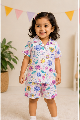 Floral Print Pajama Set