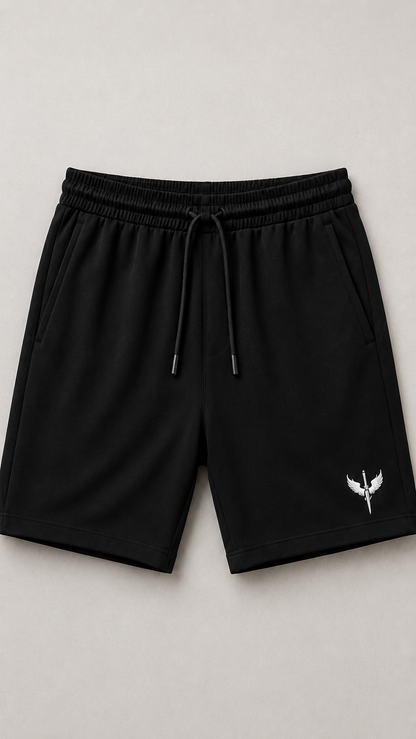 Horcun Men's Black Performance Training Shorts | Premium Gym Shorts