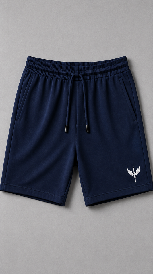 Horcun Men's Navy Blue Performance Training Shorts | Premium Athletic Shorts
