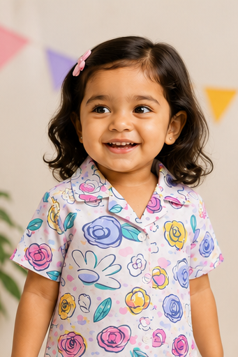 Floral Print Pajama Set
