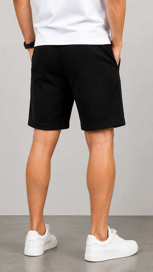 Horcun Men's Black Performance Training Shorts | Premium Gym Shorts