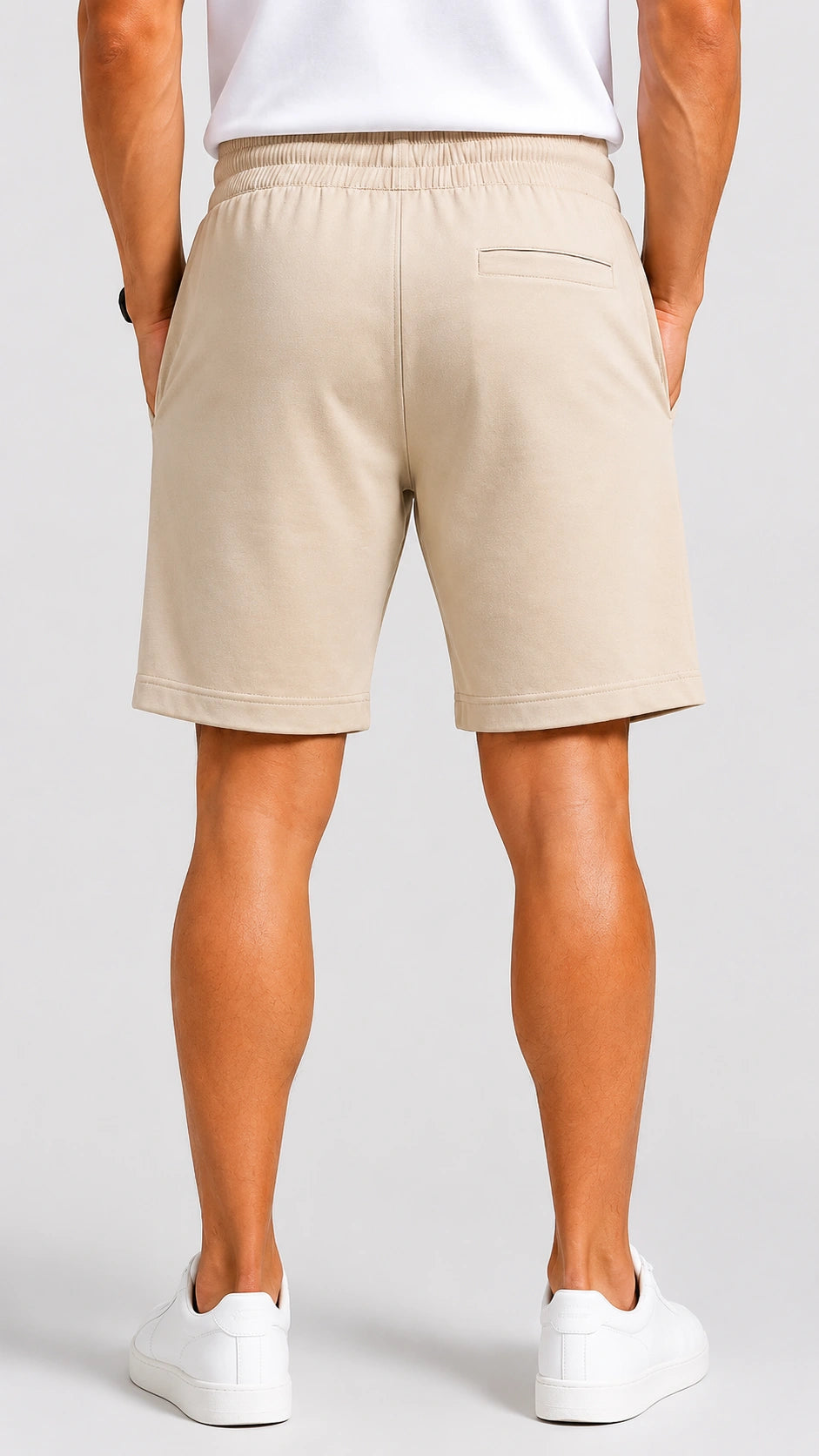 Horcun Men's Dark Cream Essential Training Shorts | Premium Casual & Gym Shorts