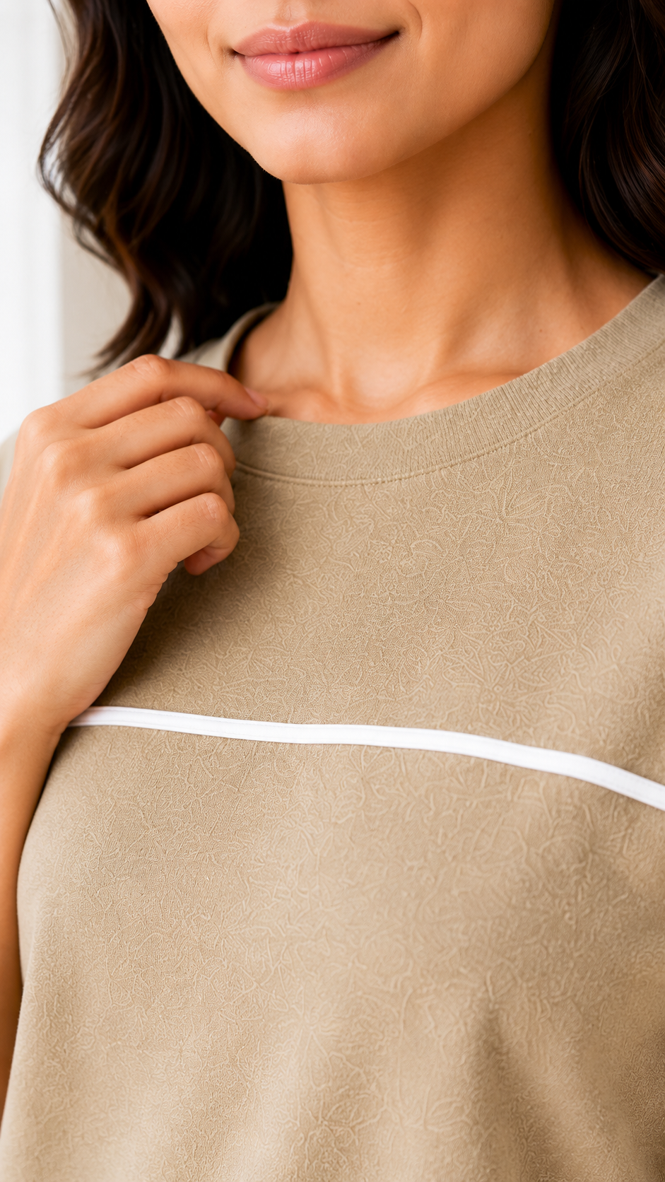Women’s Sand Beige Co-ord Set | Relaxed Fit Premium Lounge Wear