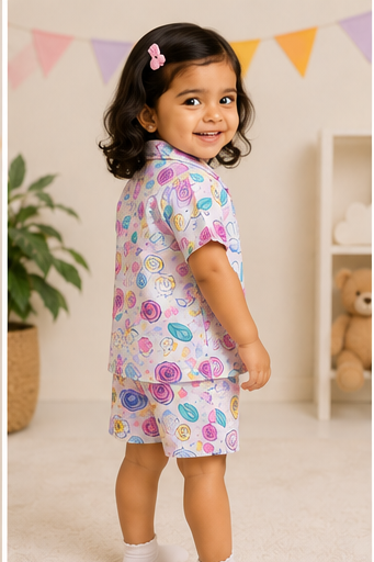 Floral Print Pajama Set