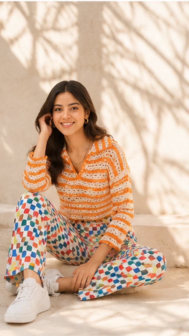 Women Multicolor Printed Wide Leg Pants – Trendy Casual Lounge & Vacation Wear Trousers
