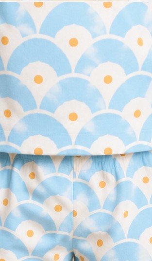 Sky Blue Scallop Print Kids Co-Ord Set | Soft Cotton Summer Outfit for Boys & Girls