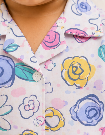 Floral Print Pajama Set
