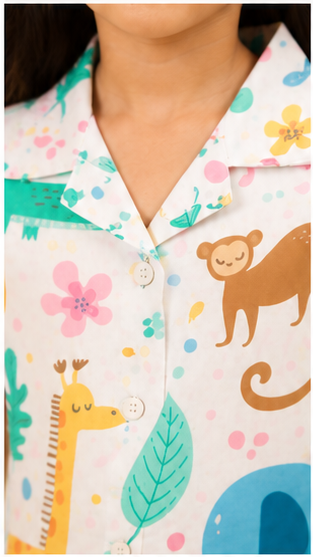 Children's Safari Print Pajama Set