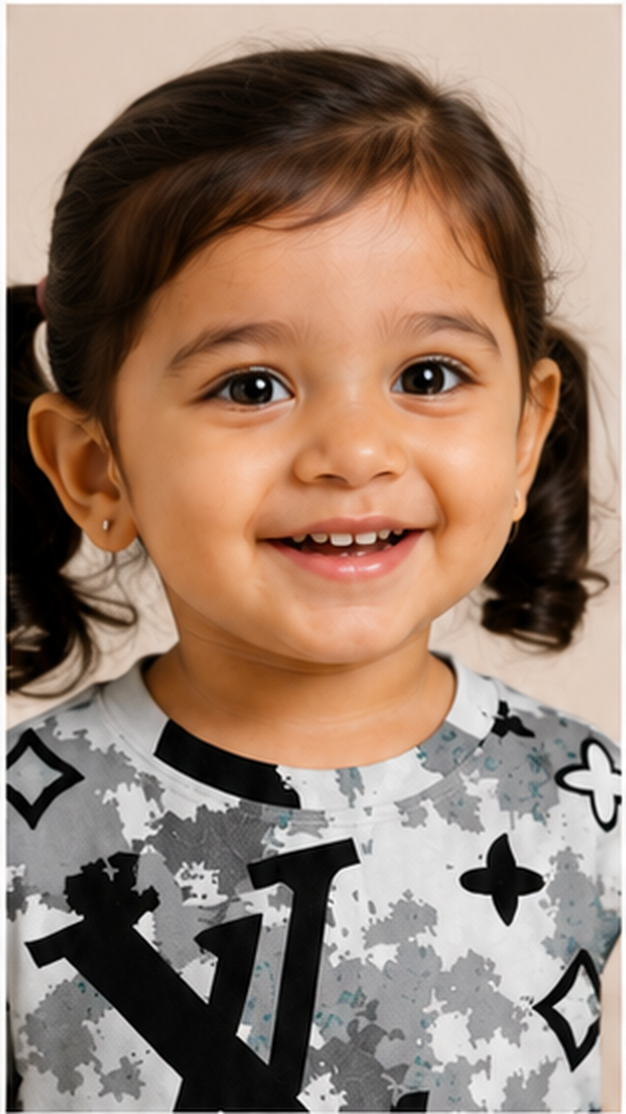 Grey Monogram Style Kids Co-Ord Set – Abstract Luxury Print T-Shirt & Shorts for Kids