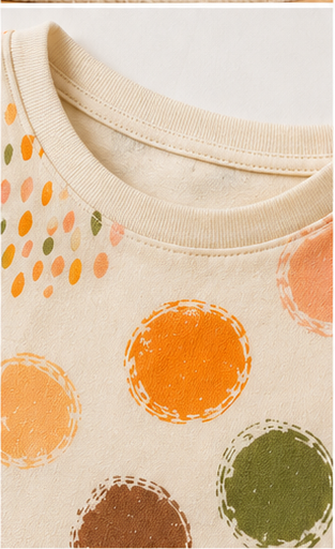 Abstract Polka Dot Kids Co-Ord Set – Soft Cotton Printed T-Shirt & Shorts for Girls