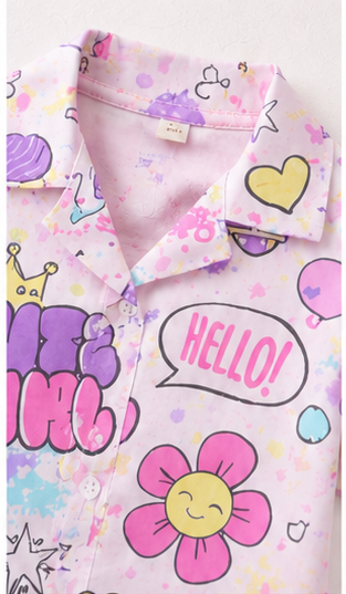 Cute Girl Pajama Set