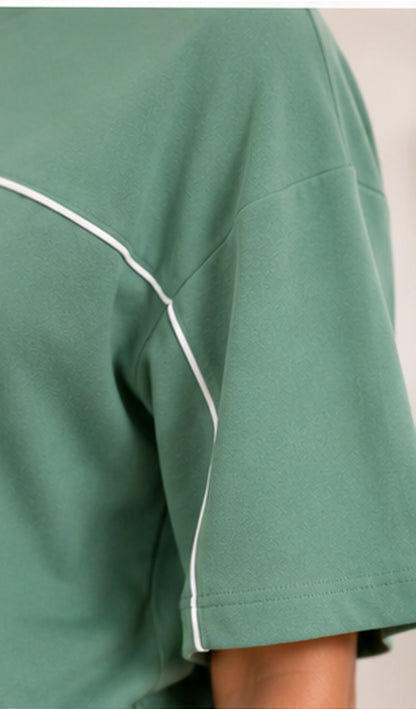 Women’s Sage Green Co-ord Set | Premium Relaxed Fit Lounge Wear