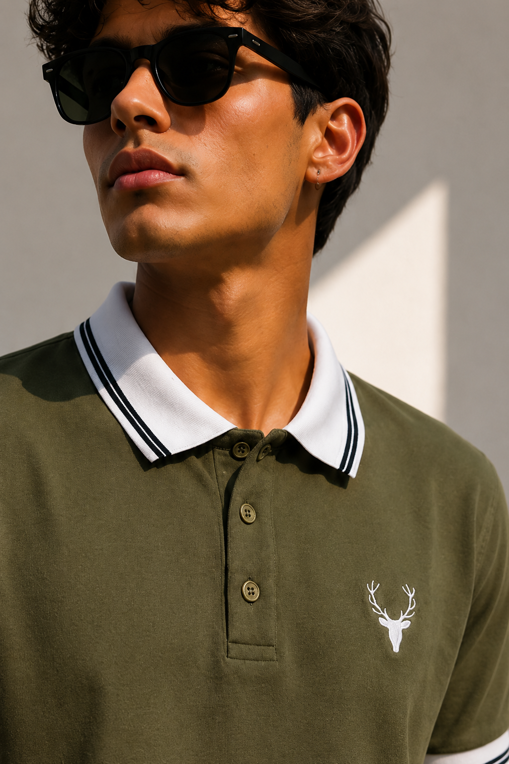 Horcun Men's Olive Green Premium Polo T-Shirt | Smart Casual Polo