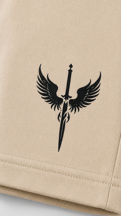 Horcun Men's Sand Beige Essential Training Shorts | Premium Casual & Gym Shorts