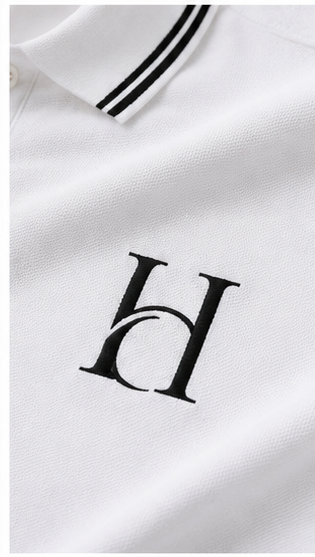 Men's Premium White Polo T-Shirt with Black Contrast Collar | Classic Smart Casual Half Sleeve Polo