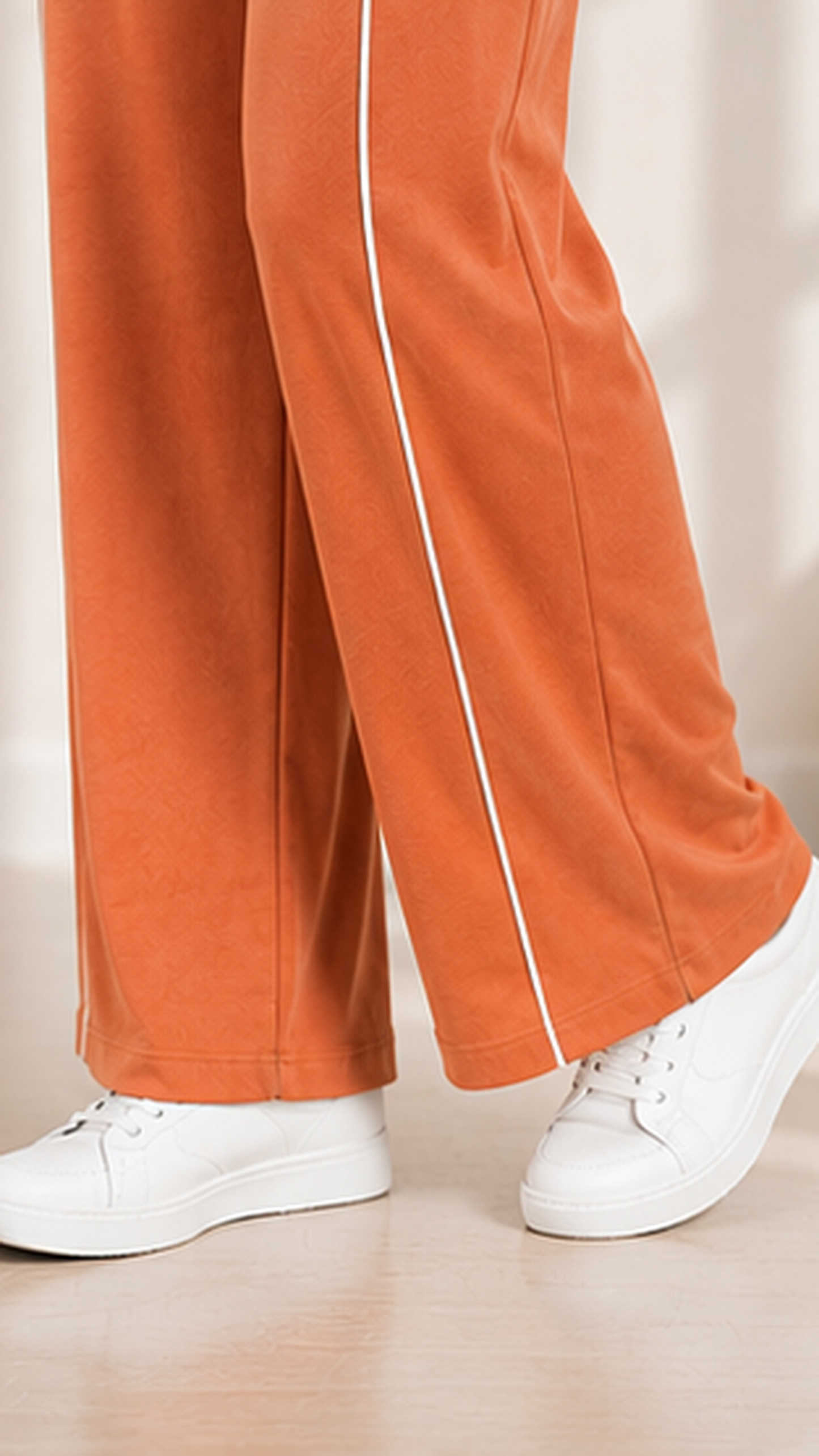 Women’s Rust Orange Co-ord Set | Premium Relaxed Fit Lounge Wear