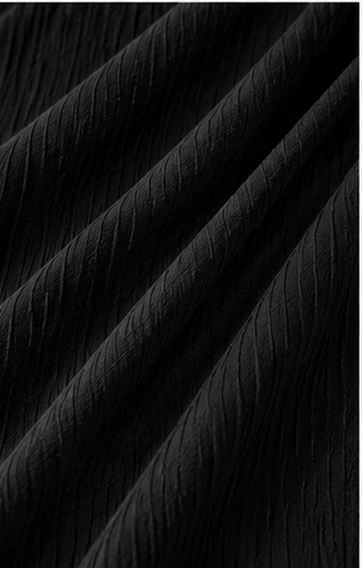 Black Crinkle Palazzo Pants for Women | Elastic Waist Wide Leg Lounge Trousers