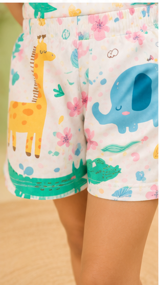 Children's Safari Print Pajama Set