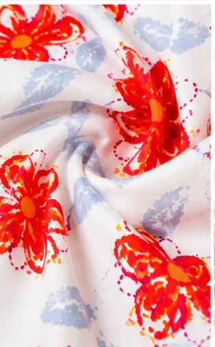 Girls Orange Floral Print Sleeveless Dress – Stylish Cotton Summer Frock for Kids
