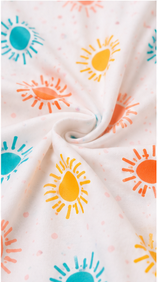 Girls Summer Sun Print Co-Ord Set | Kids Crop Top & Bell Bottom Pants Outfit | Trendy Casual Wear for Girls