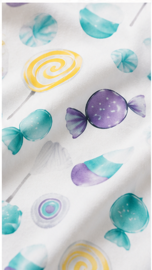 Kids Candy Print Co-ord Set | Cute Lollipop & Sweet Treat T-Shirt & Shorts Summer Outfit for Boys & Girls