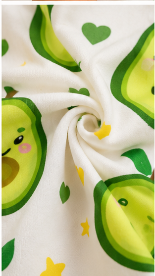 Kids Avocado Print Co-ord Set | Cute Avocuddle Cotton Summer Outfit for Boys & Girls