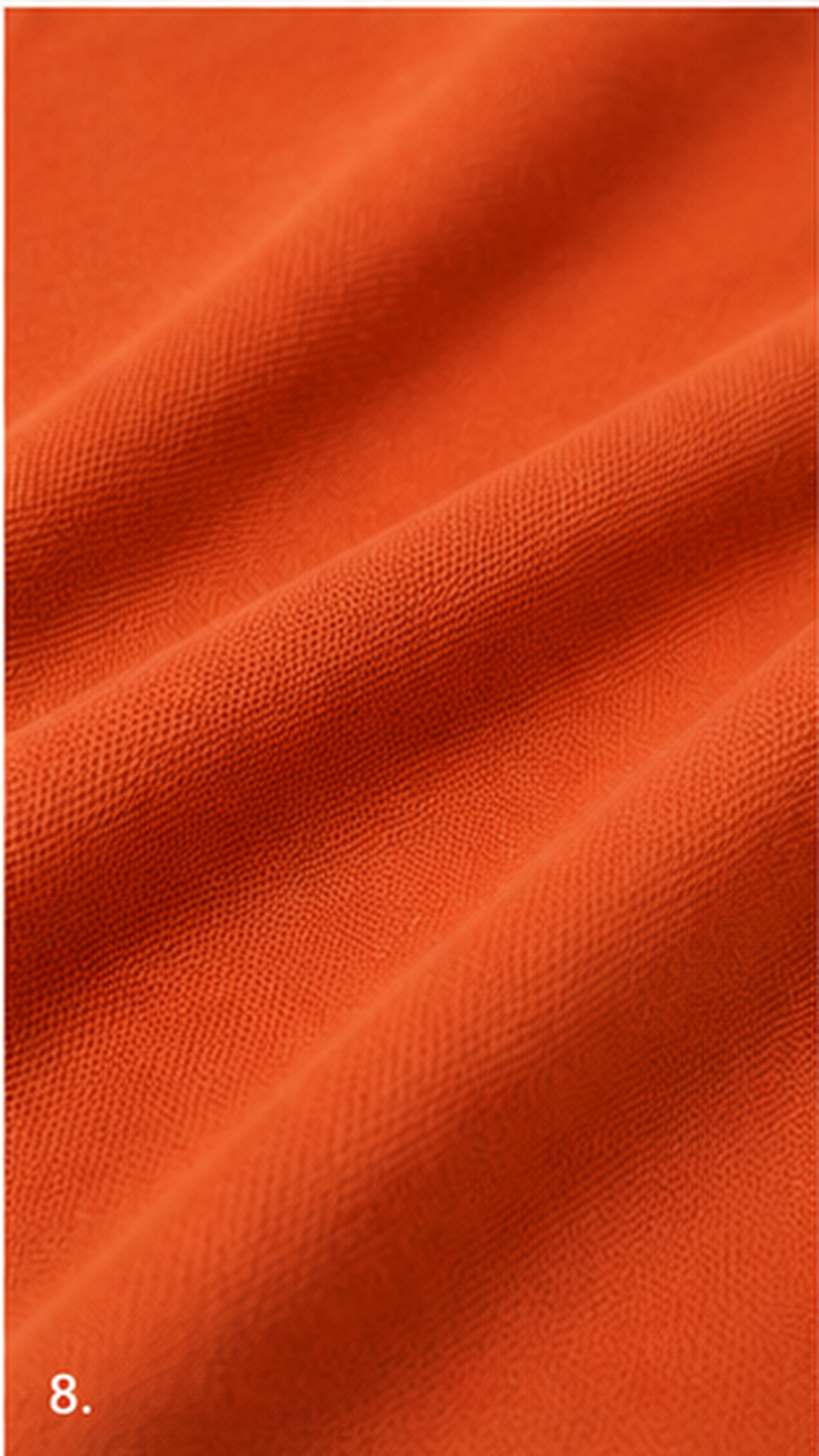 Men’s Premium Rust Orange Polo T-Shirt with White Contrast Collar & Sleeve Stripes