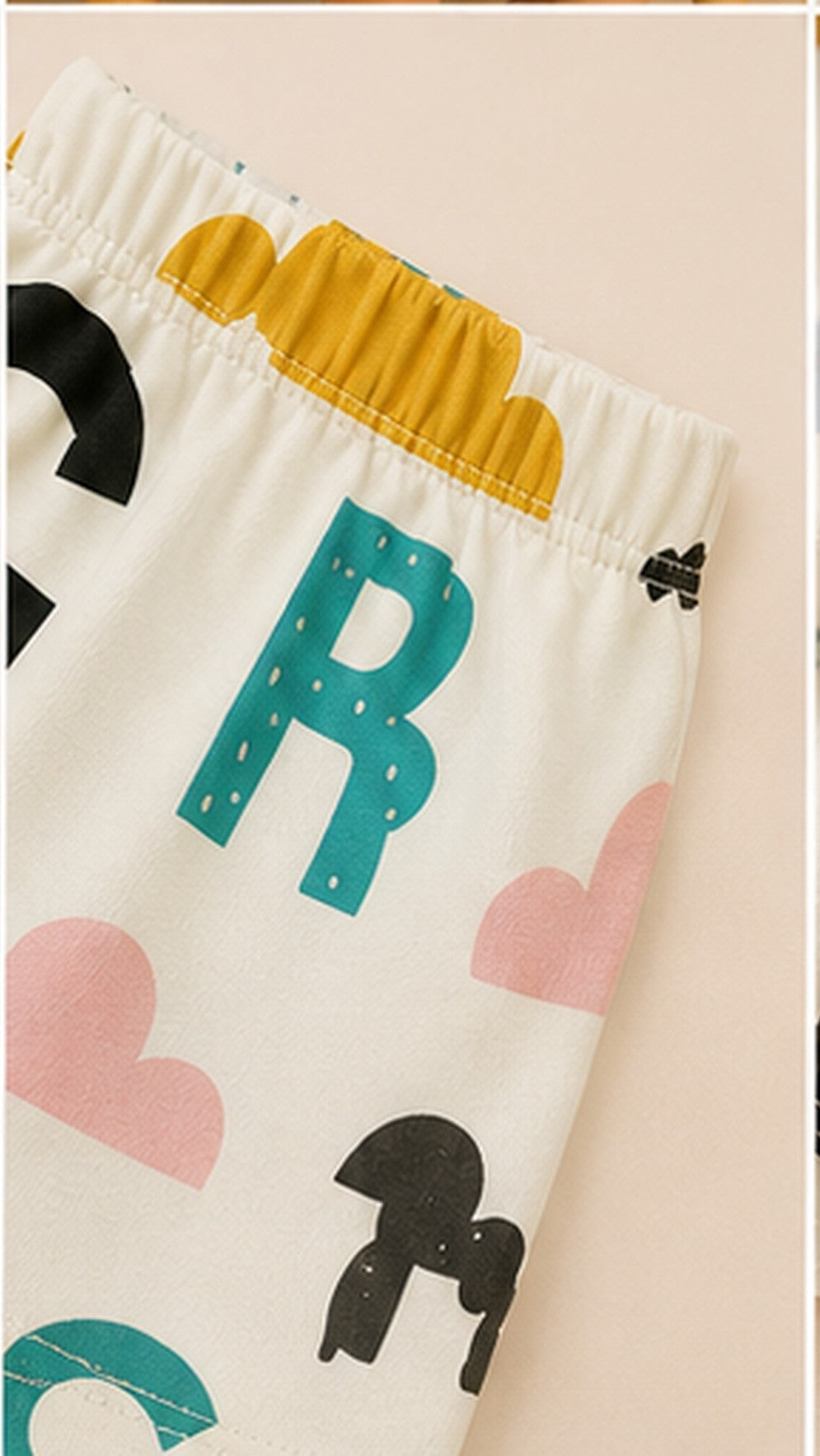 Alphabet Print Kids Co-Ord Set – Educational Cotton T-Shirt & Shorts Set