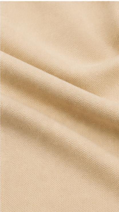 Men’s Premium Beige Polo T-Shirt with White Contrast Collar & Sleeve Stripes