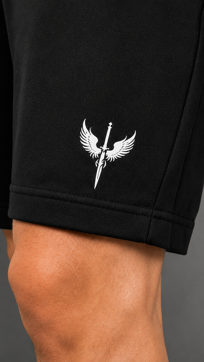 Horcun Men's Black Performance Training Shorts | Premium Gym Shorts