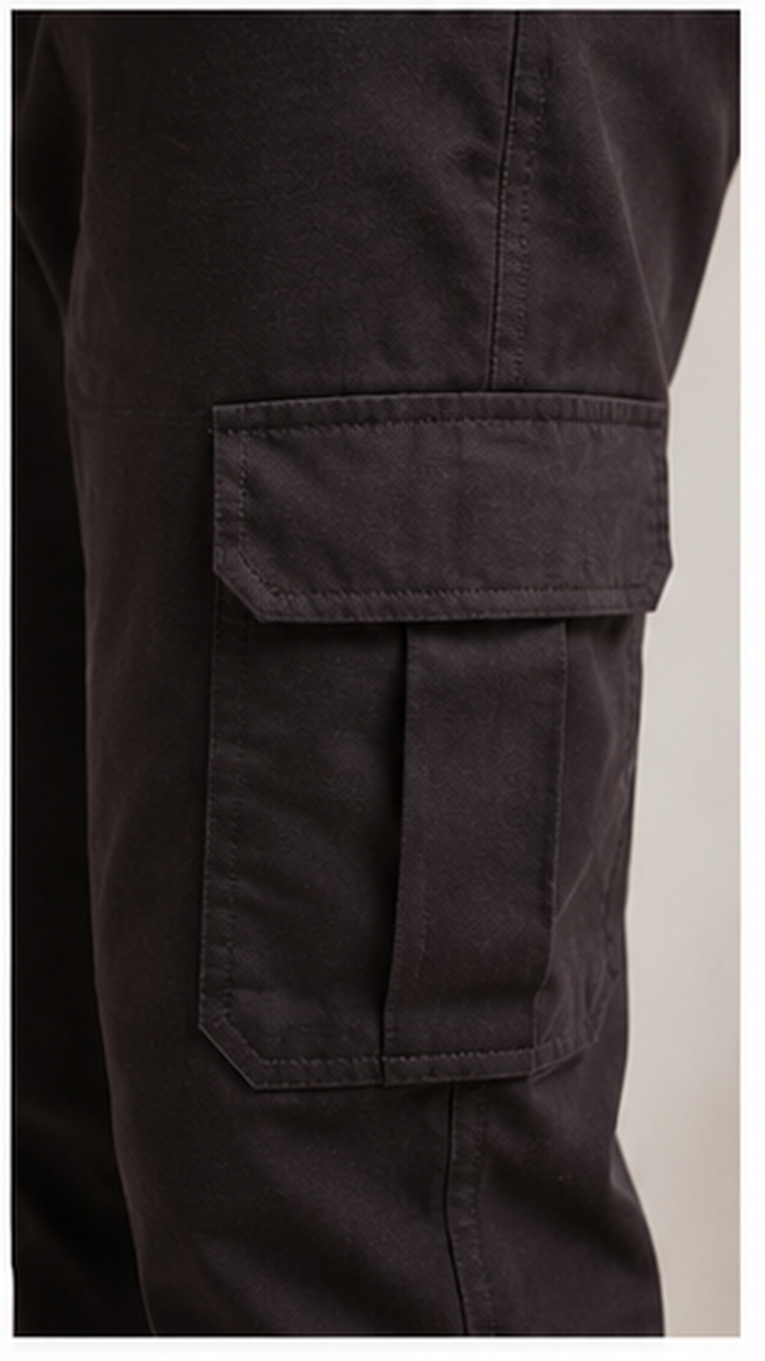 Men Brown Cargo Jogger Pants with Utility Pockets – Slim Fit Casual Streetwear Trousers