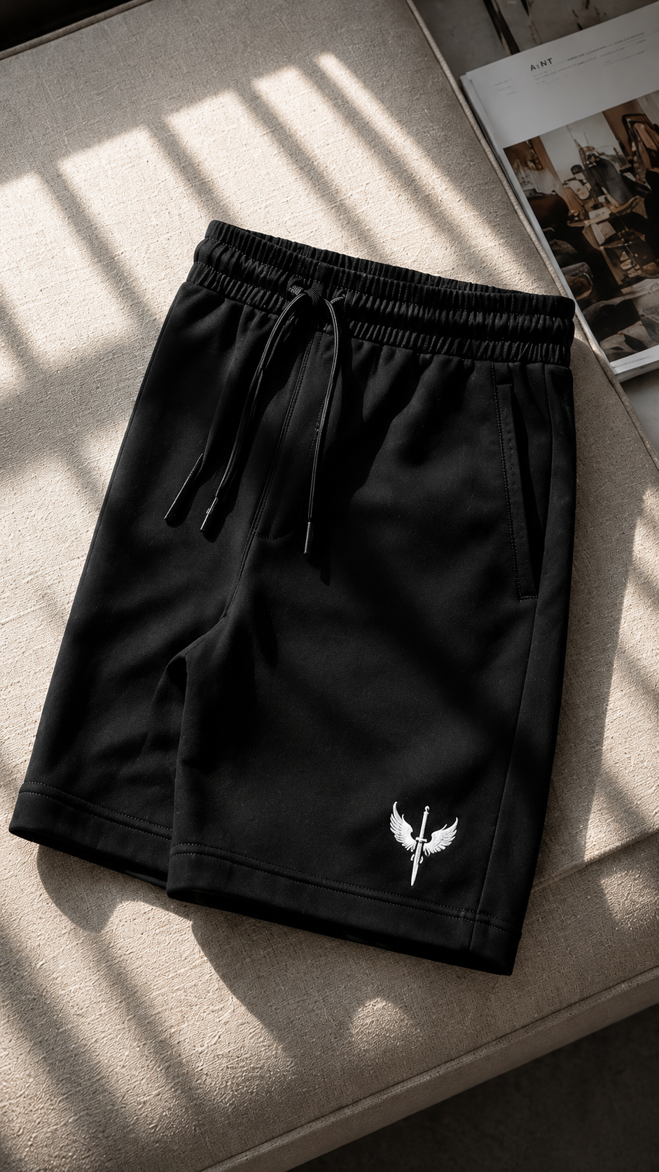 Horcun Men's Black Performance Training Shorts | Premium Gym Shorts
