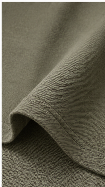 Men's Premium Olive Green Polo T-Shirt with White Contrast Collar | Smart Casual Half Sleeve Polo Tee