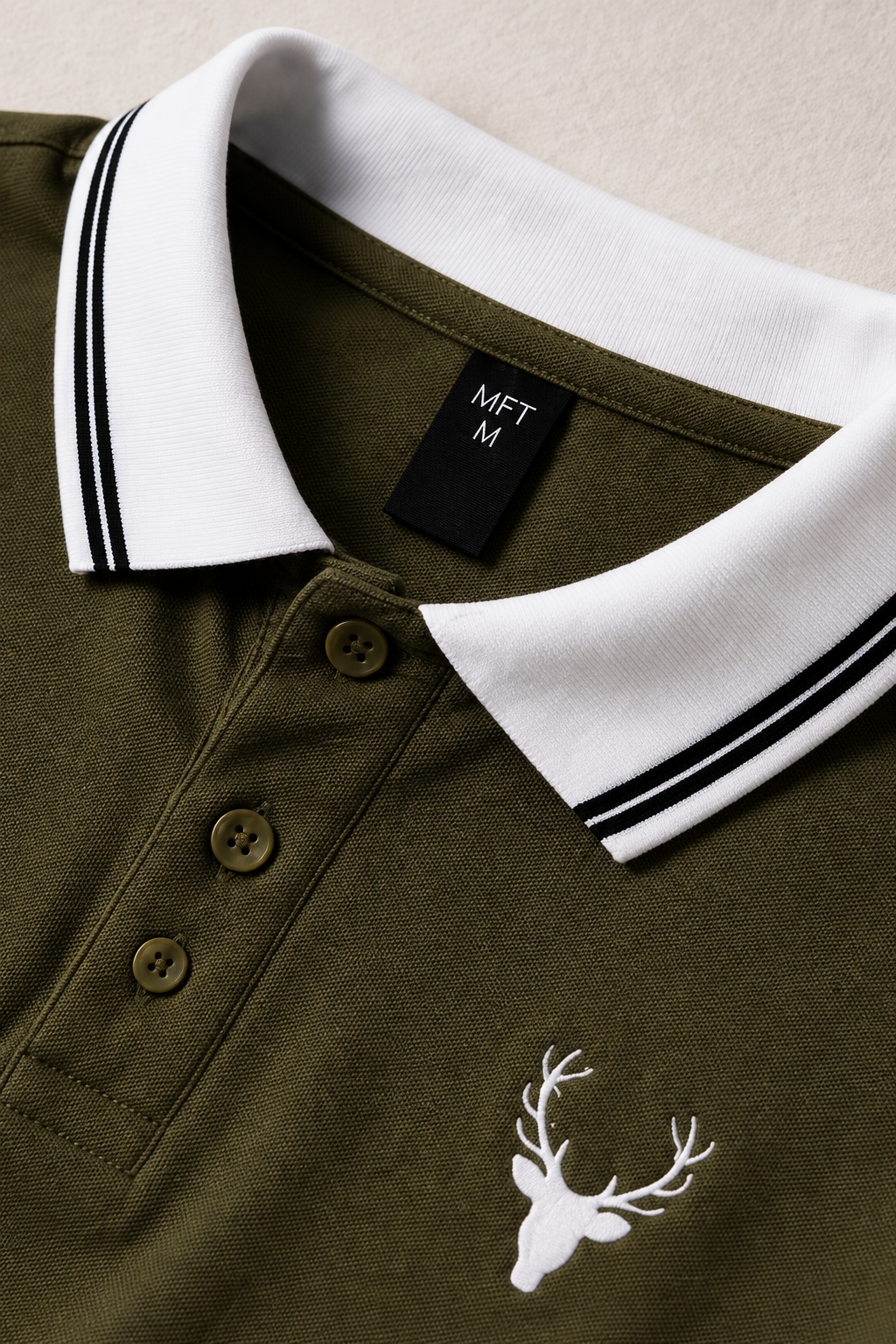 Horcun Men's Olive Green Premium Polo T-Shirt | Smart Casual Polo