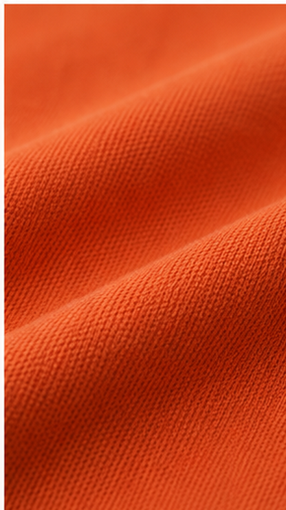 Men's Premium Burnt Orange Polo T-Shirt with White Contrast Collar | Smart Casual Half Sleeve Polo Tee