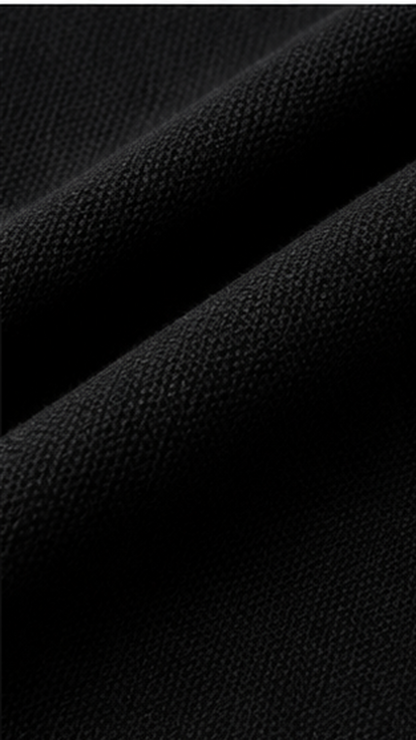 Men’s Premium Black Polo T-Shirt with White Contrast Collar & Sleeve Stripes
